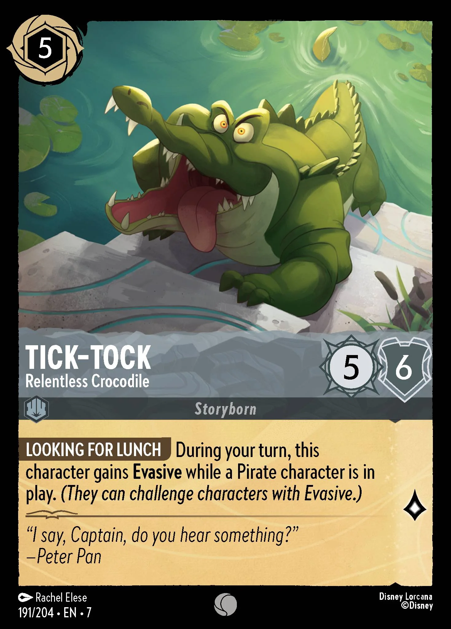 Tick-Tock - Relentless Crocodile 191/204 from Archazia's Island