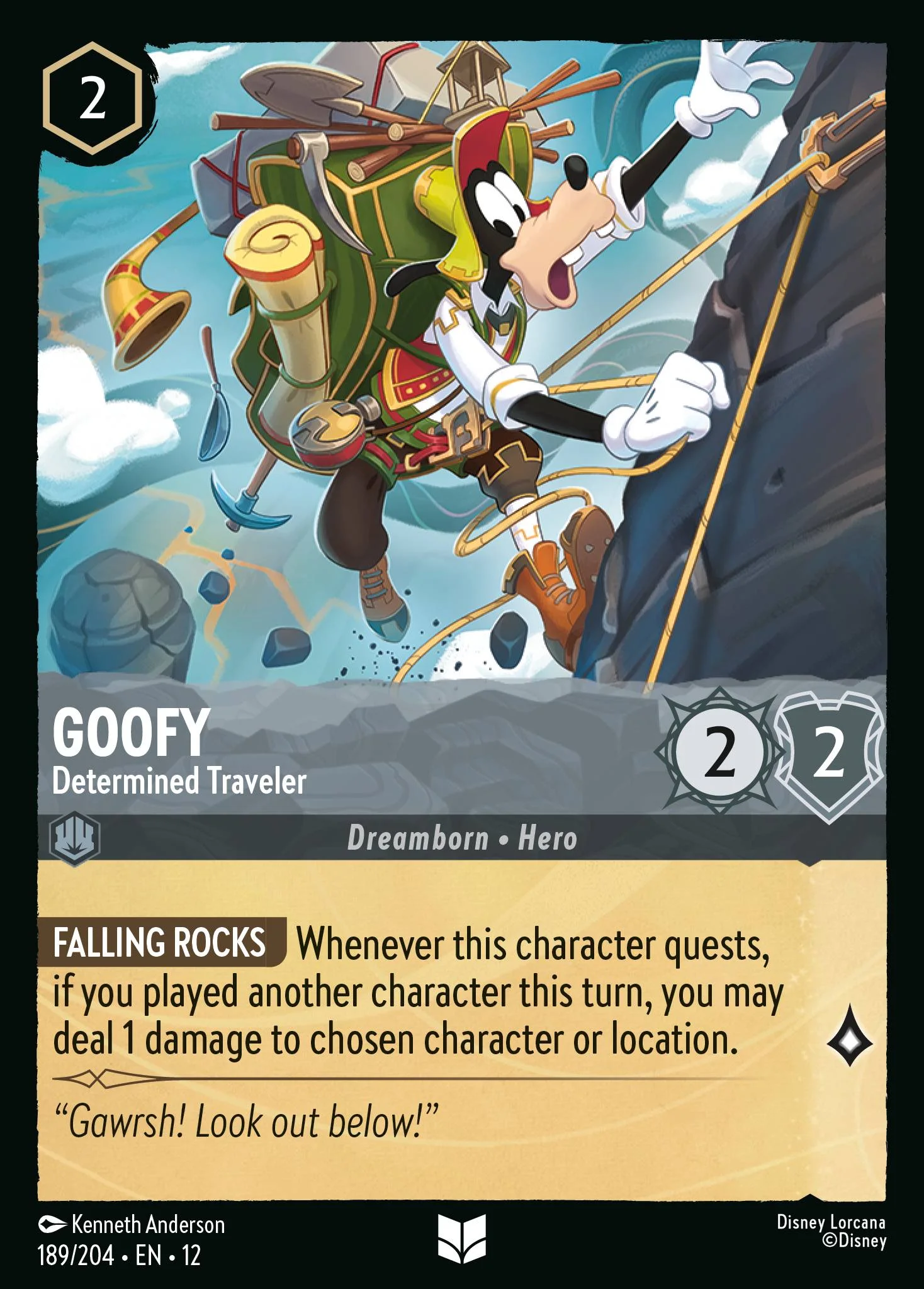 Goofy - Determined Traveler 189/204 from Wilds Unknown