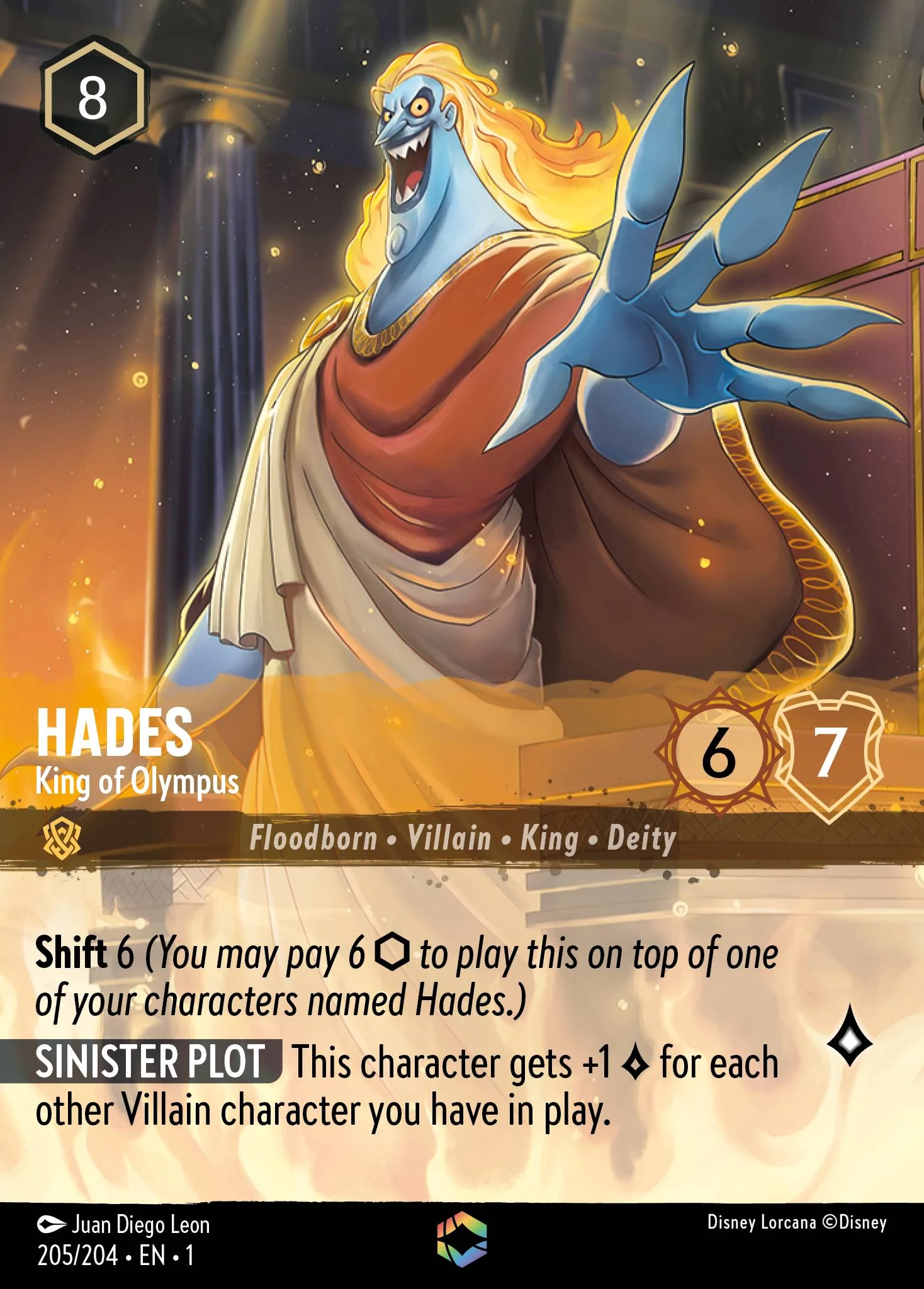 Hades - King of Olympus 205/204 from The First Chapter