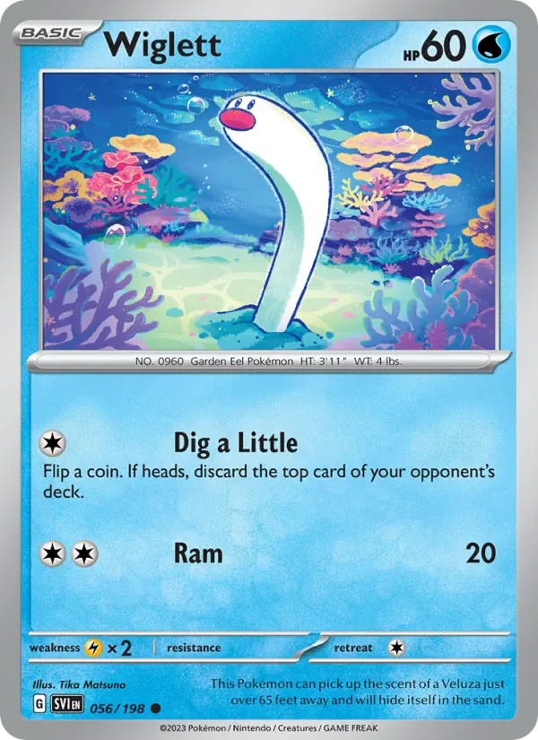 Wiglett 056/198 from Scarlet & Violet Base Set