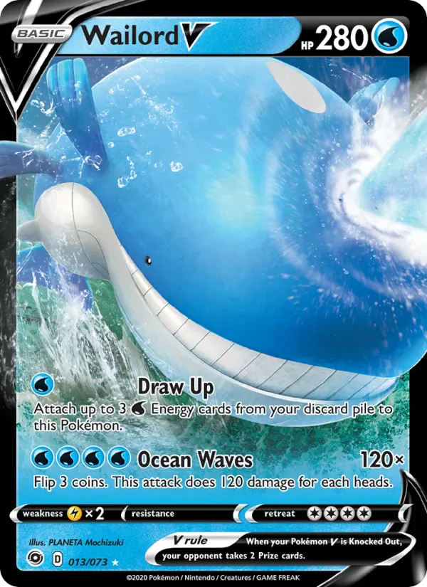 Wailord V 13/73 from Champion's Path