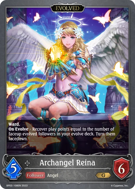 Archangel Reina BP02-108EN Shadowverse: Evolve card