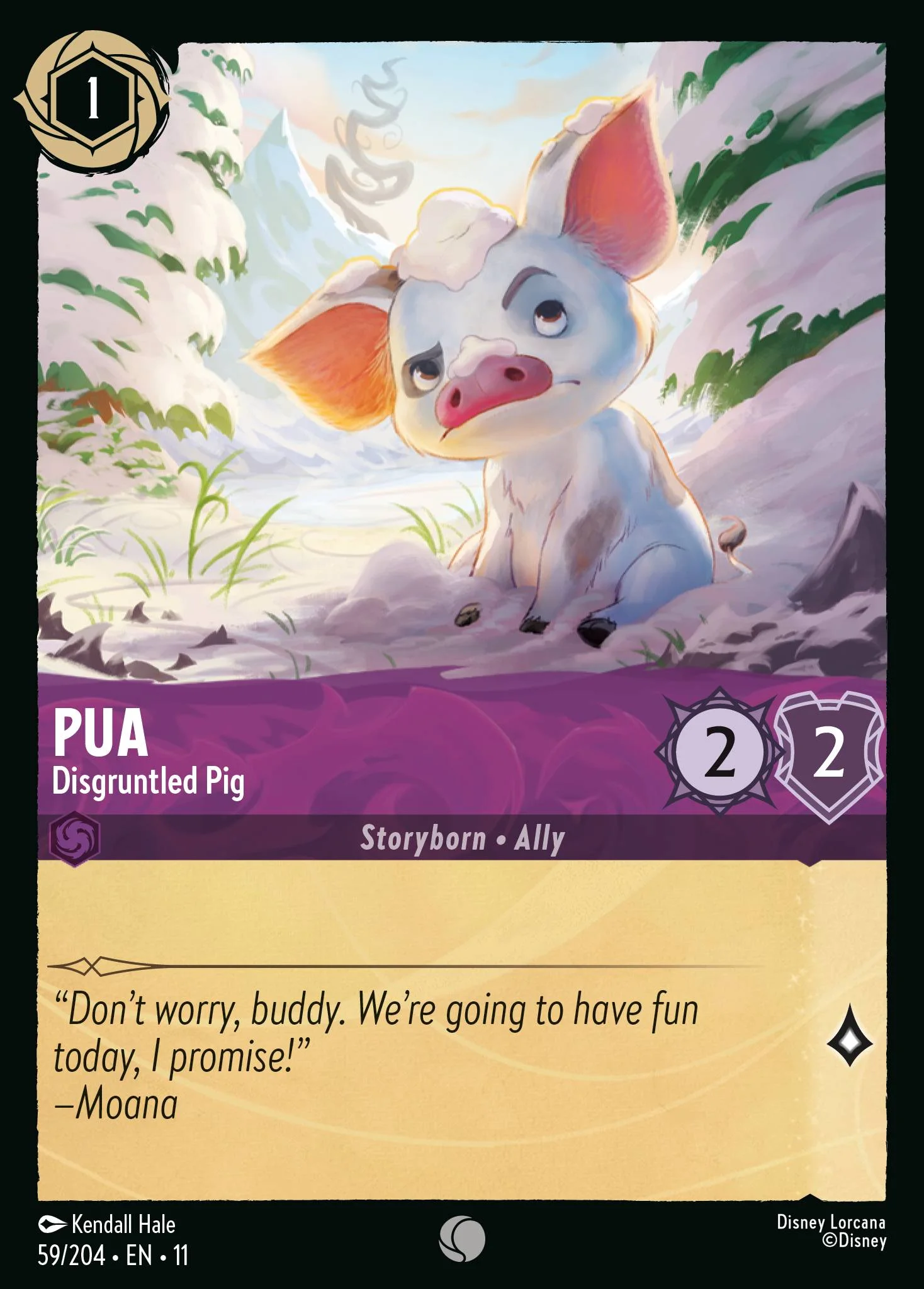 Pua - Disgruntled Pig 59/204 from Winterspell