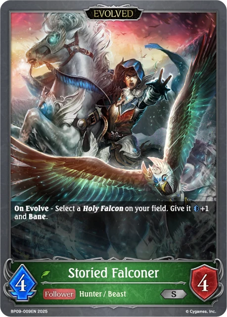 Storied Falconer BP09-009EN Shadowverse: Evolve card