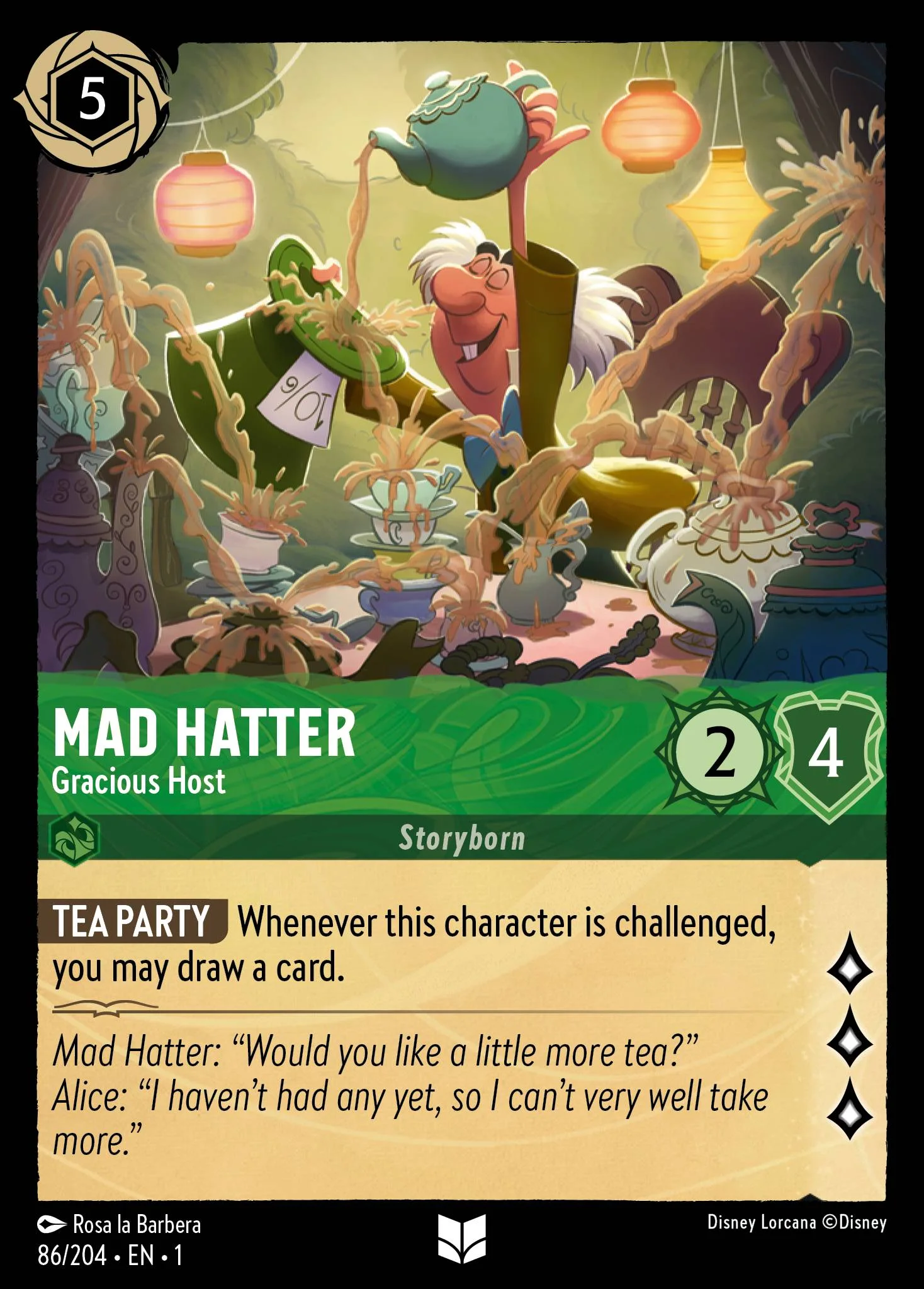 Mad Hatter - Gracious Host 86/204 from The First Chapter