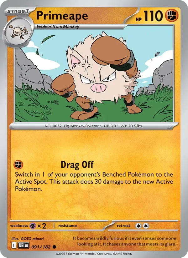Primeape 091/182 from Destined Rivals