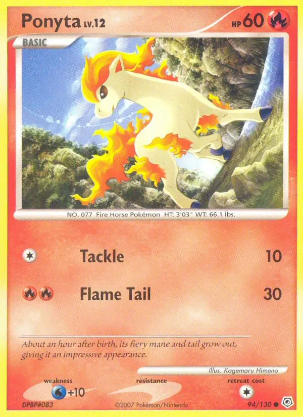 Ponyta 94/130 from Diamond & Pearl