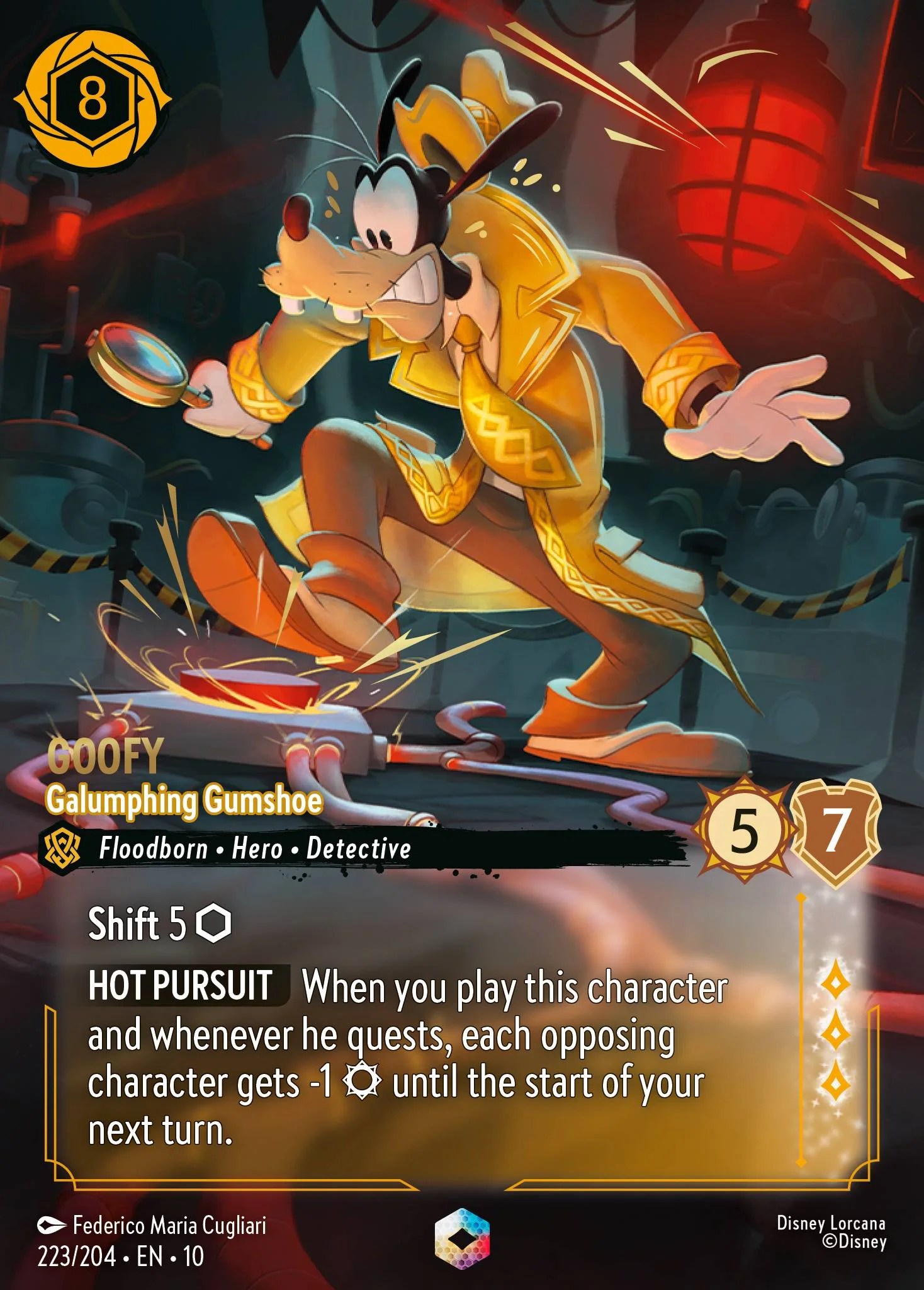 Goofy - Galumphing Gumshoe 223/204 from Whispers in the Well