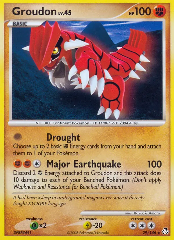 Groudon 29/146 from Legends Awakened