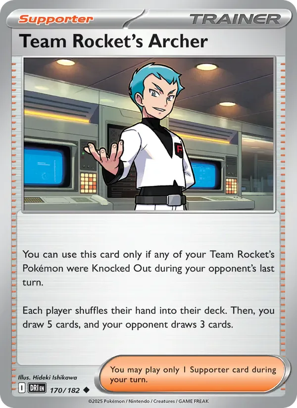Team Rocket's Archer 170/182 from Destined Rivals