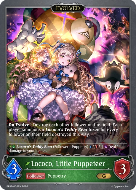 Lococo, Little Puppeteer BP17-006EN Shadowverse: Evolve card