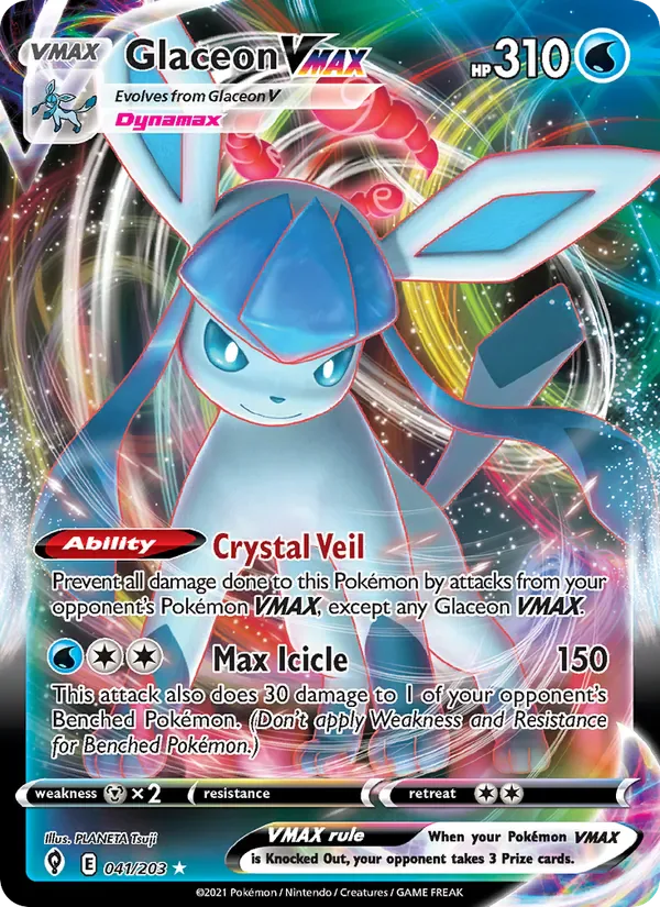 Glaceon VMAX 41/203 from Evolving Skies