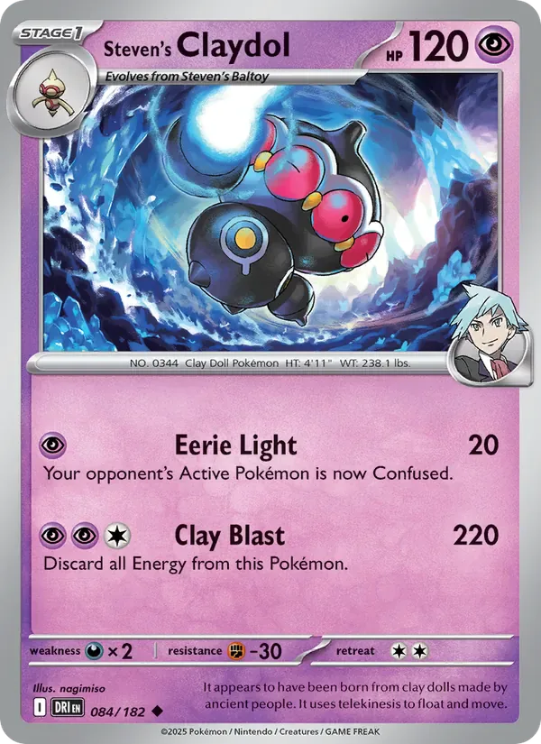 Steven's Claydol 084/182 from Destined Rivals