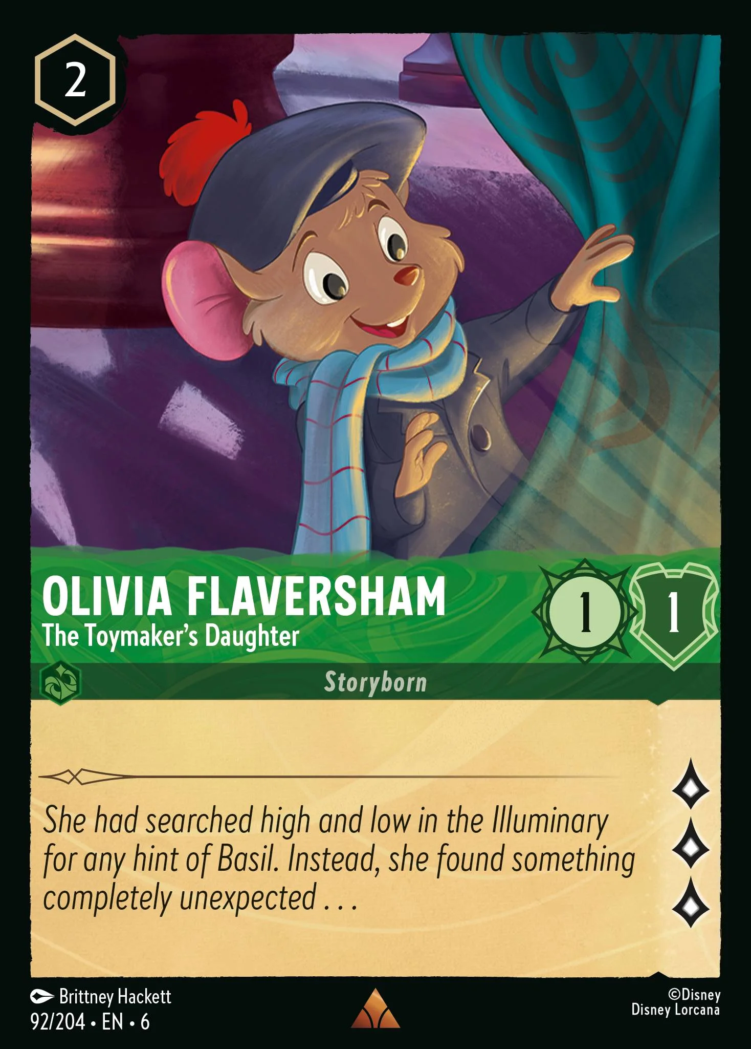 Olivia Flaversham - The Toymaker's Daughter 92/204 from Azurite Sea