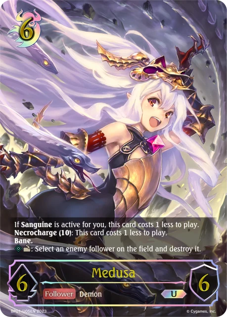Medusa BP01-U05EN Shadowverse: Evolve card