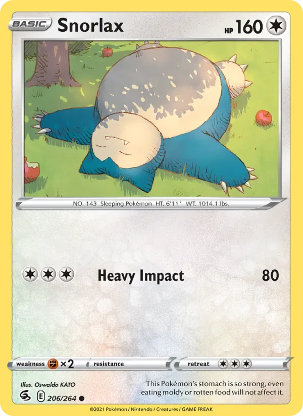 Snorlax 206/264 from Fusion Strike