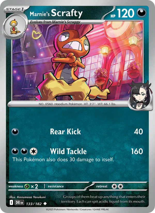 Marnie's Scrafty 133/182 from Destined Rivals