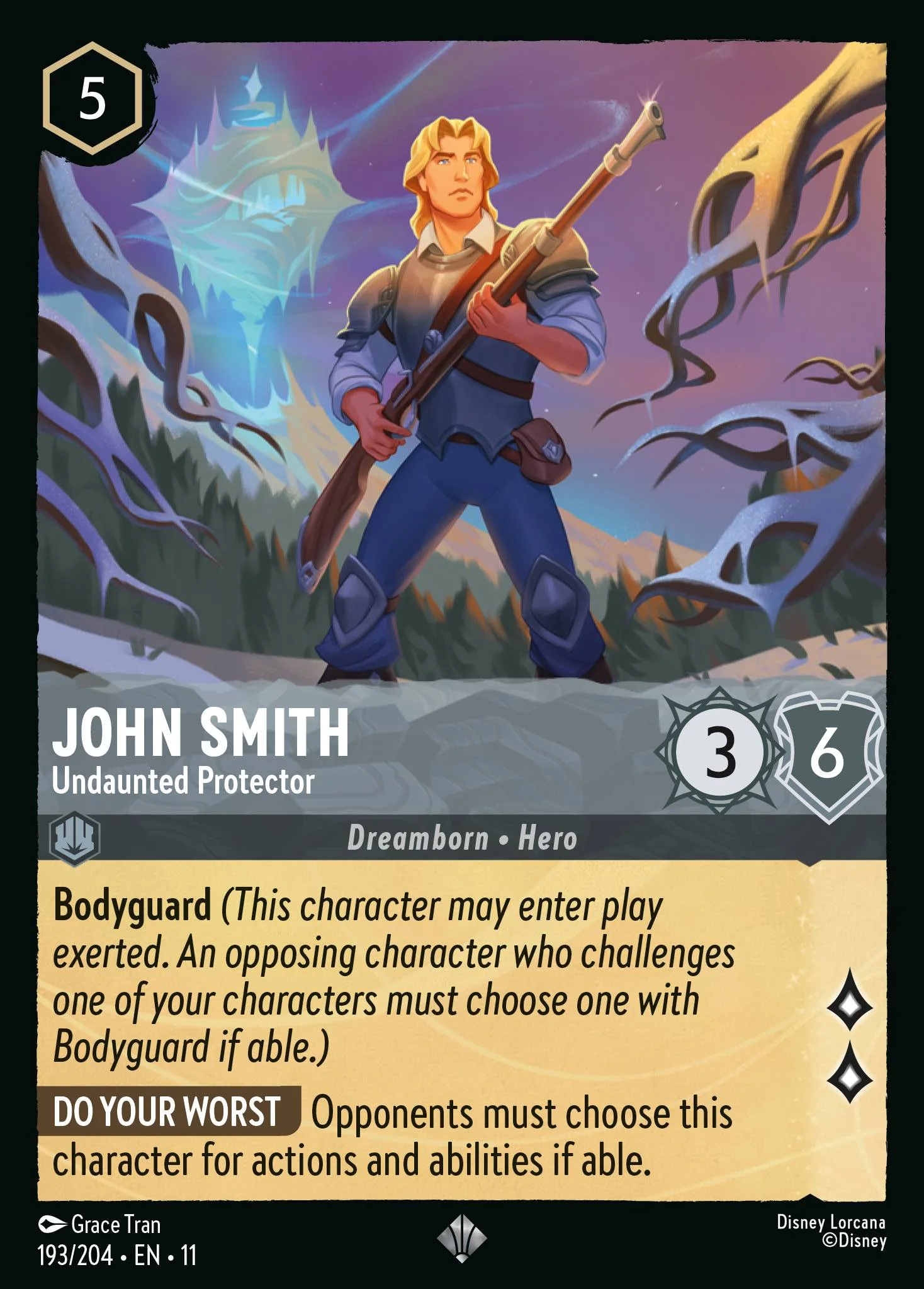 John Smith - Undaunted Protector 193/204 from Winterspell