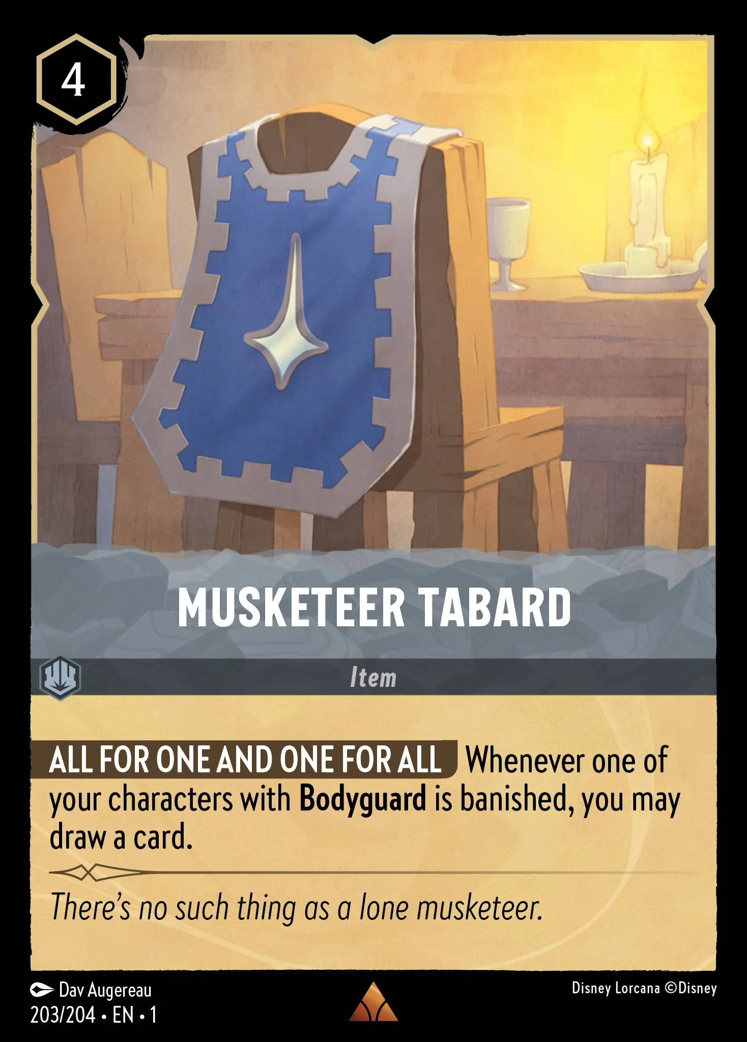 Musketeer Tabard 203/204 from The First Chapter