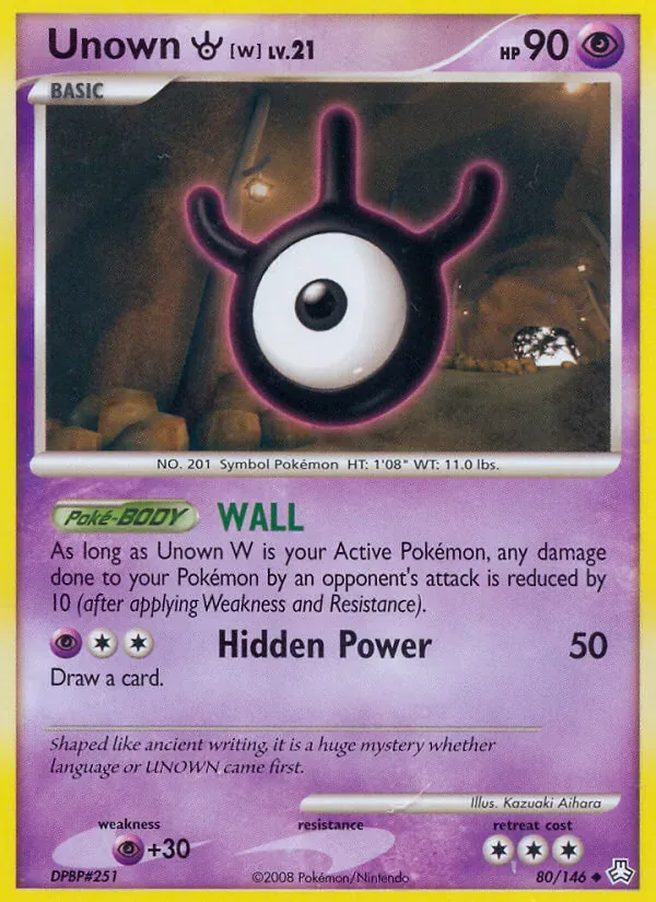 Unown W 80/146 from Legends Awakened