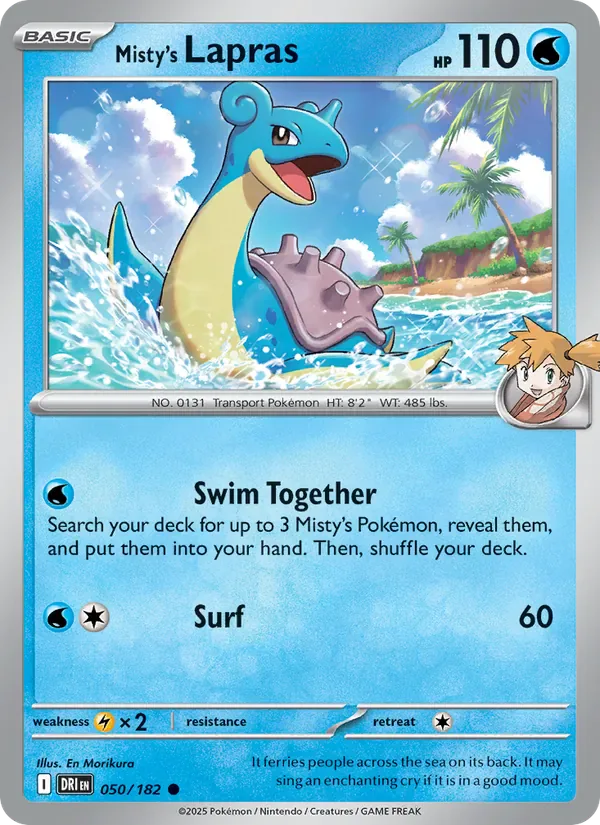 Misty's Lapras 050/182 from Destined Rivals