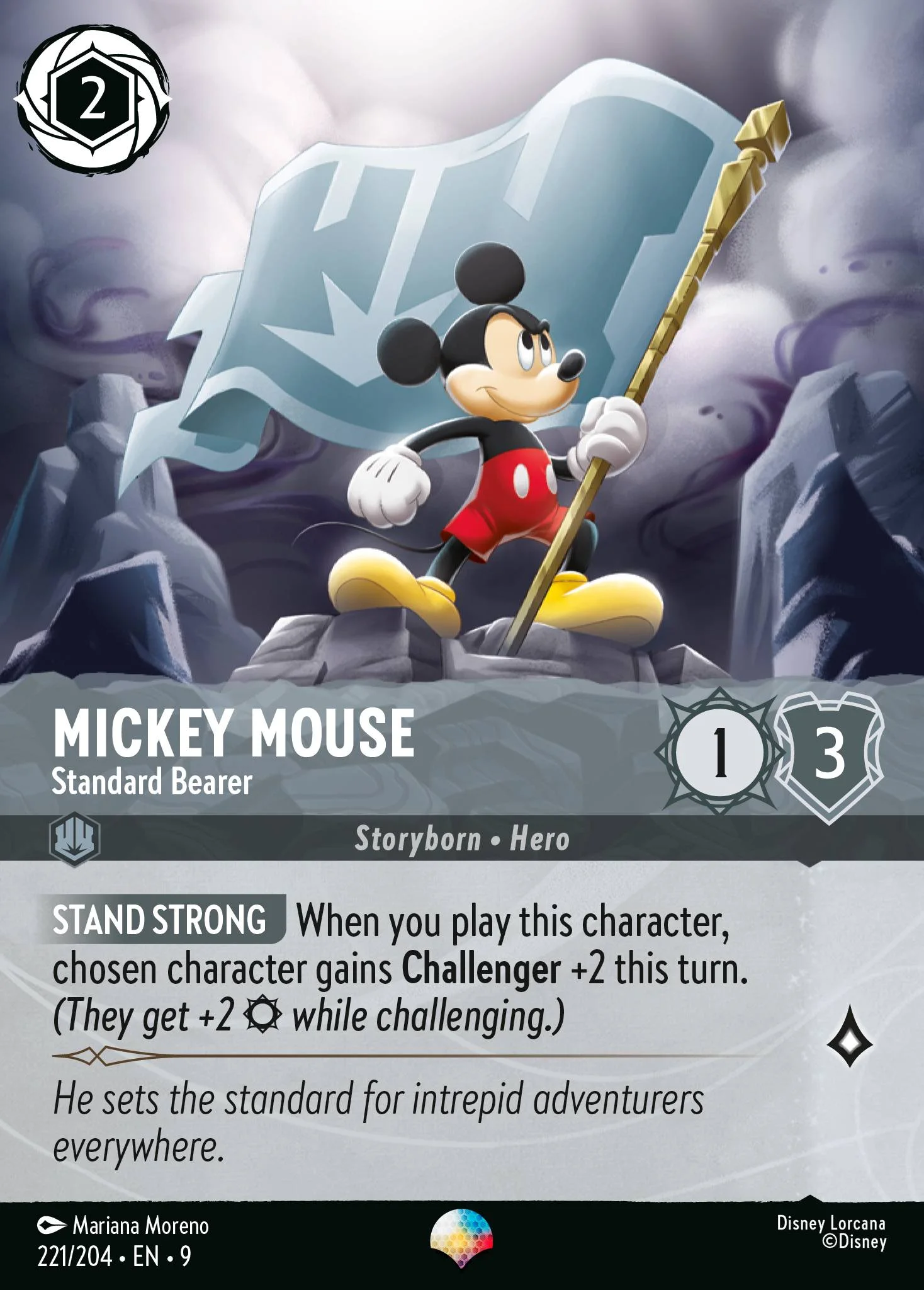 Mickey Mouse - Standard Bearer 221/204 from Fabled