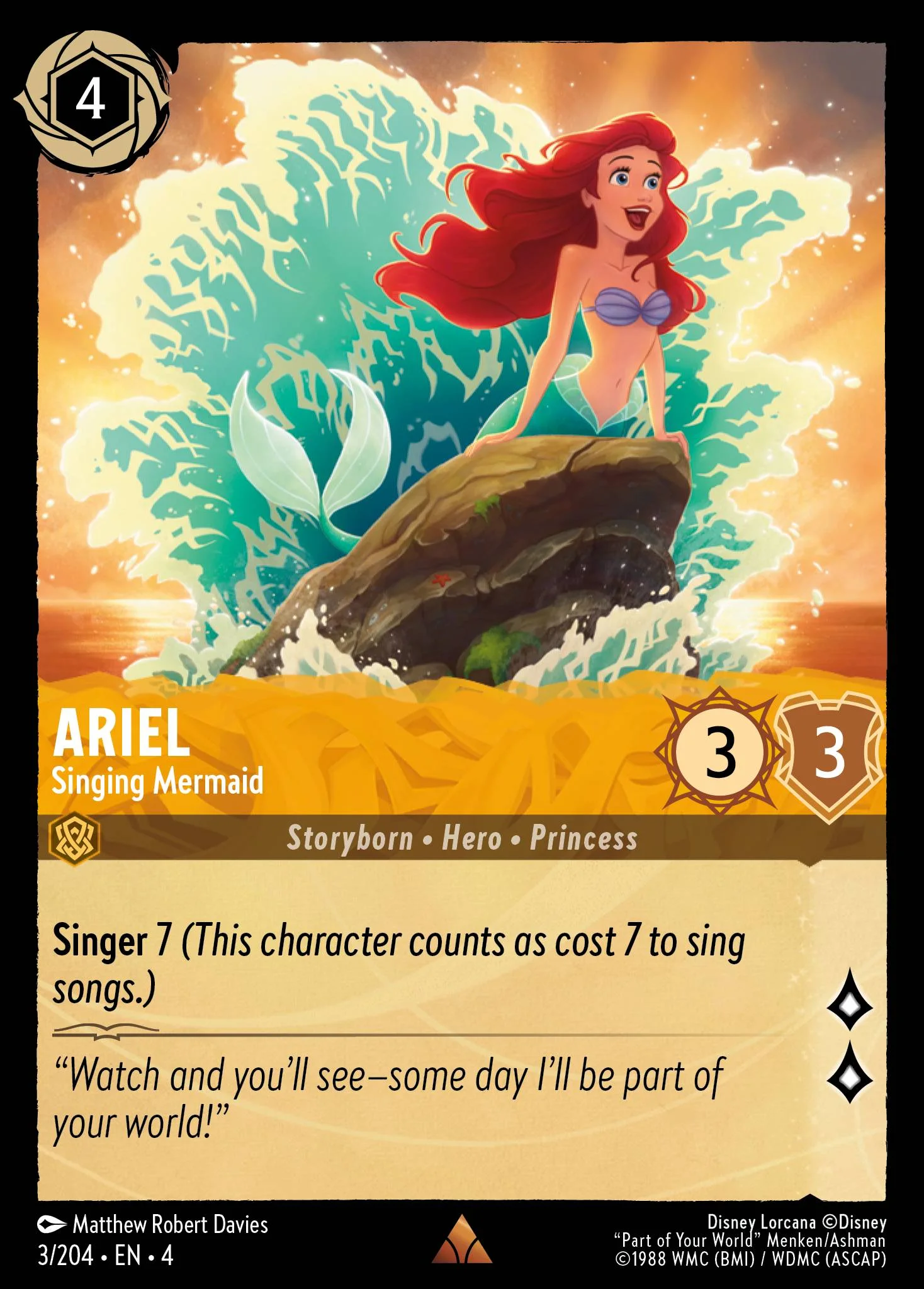 Ariel - Singing Mermaid 3/204 from Ursula's Return