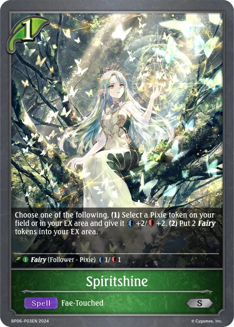 Spiritshine BP06-P03EN Shadowverse: Evolve card