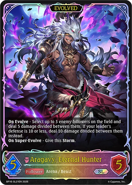 Aragavy, Eternal Hunter BP16-SL21EN Shadowverse: Evolve card