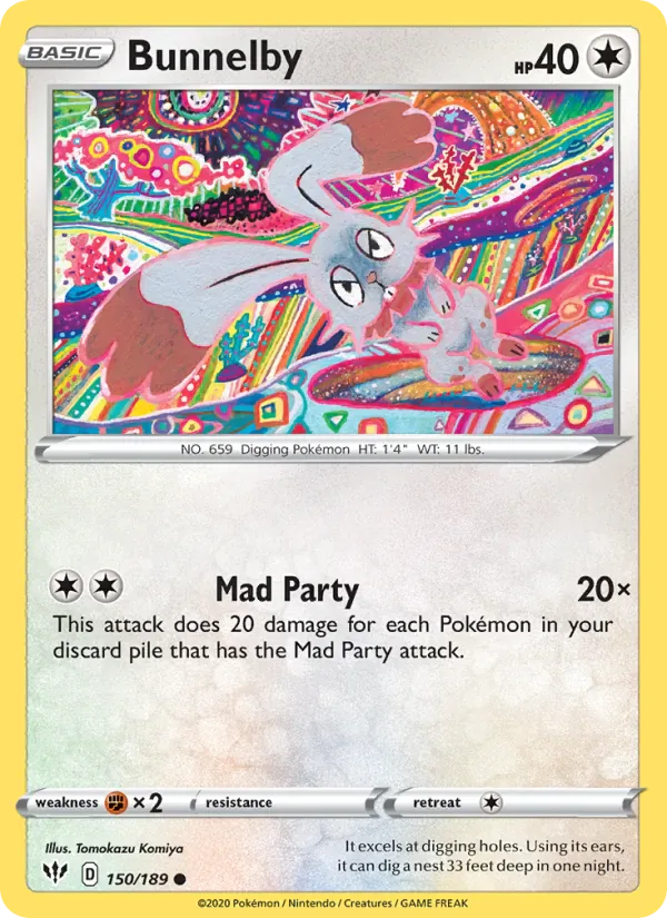 Bunnelby 150/189 from Darkness Ablaze