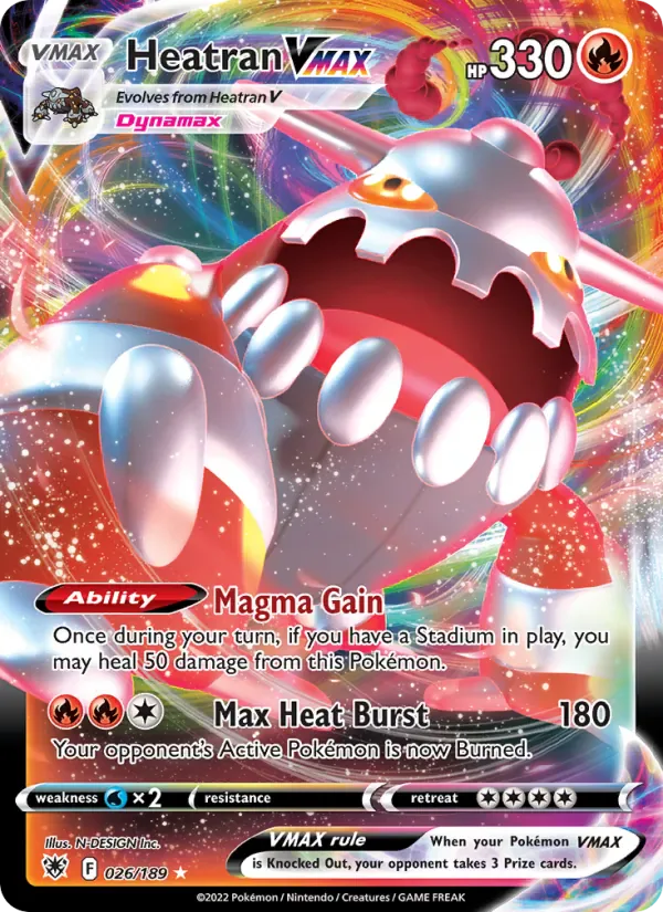 Heatran VMAX 026/189 from Astral Radiance