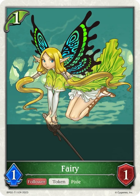 Fairy BP02-T11EN Shadowverse: Evolve card