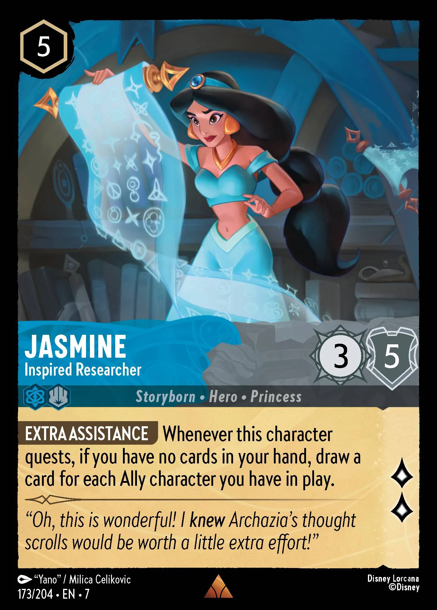 Jasmine - Inspired Researcher 173/204 from Archazia's Island