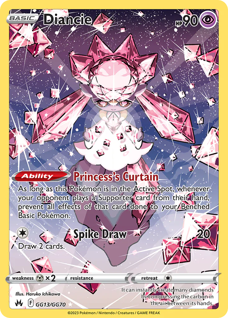 Diancie GG13/GG70 from Crown Zenith