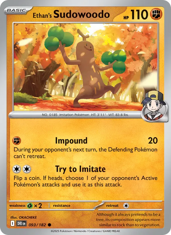 Ethan's Sudowoodo 093/182 from Destined Rivals