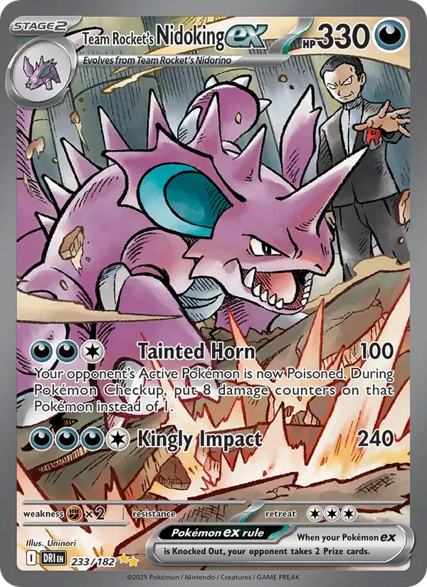 Team Rocket's Nidoking ex 233/182 from Destined Rivals