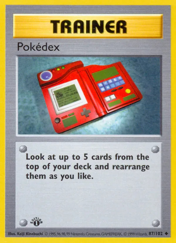 Pokédex 87/102 from Base Set