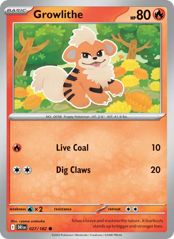 Growlithe 027/182 from Destined Rivals