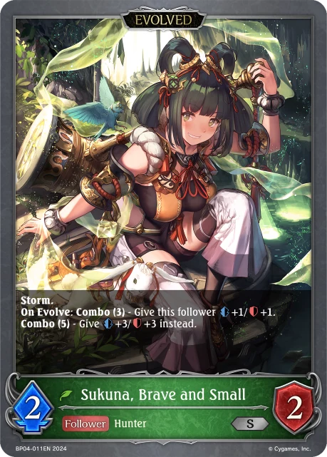 Sukuna, Brave and Small BP04-011EN Shadowverse: Evolve card