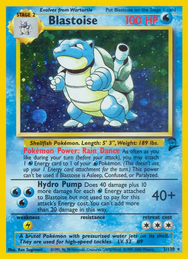 Blastoise 2/130 from Base Set 2