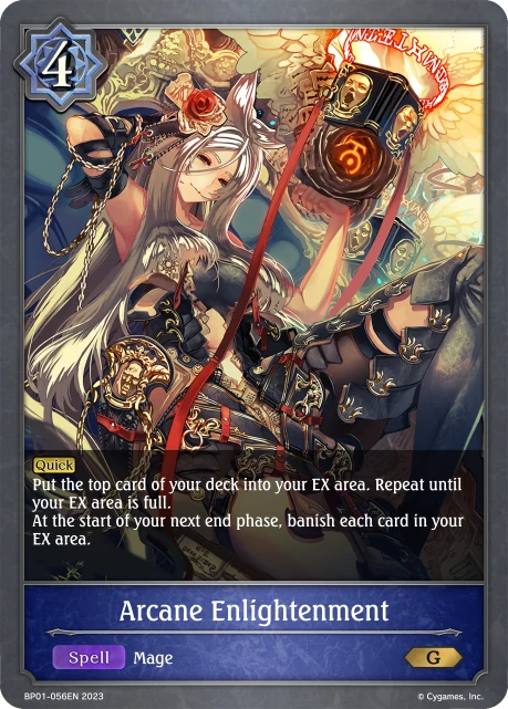Arcane Enlightenment BP01-056EN Shadowverse: Evolve card
