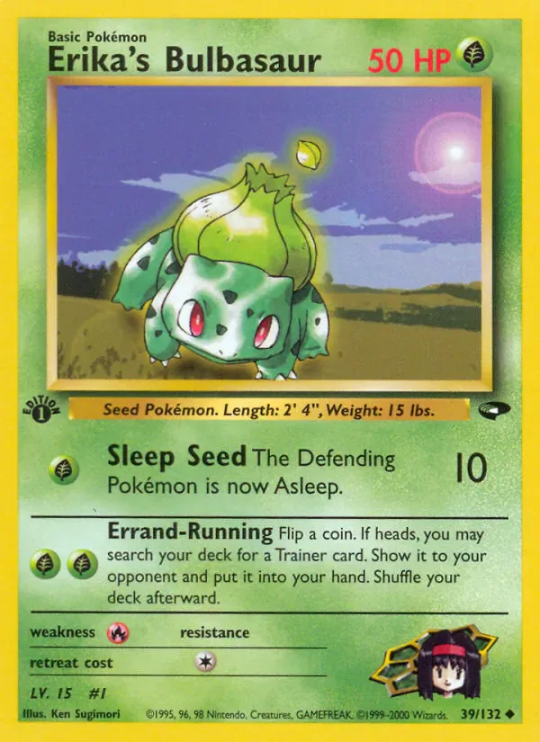 Erika's Bulbasaur 39/132 from Gym Challenge