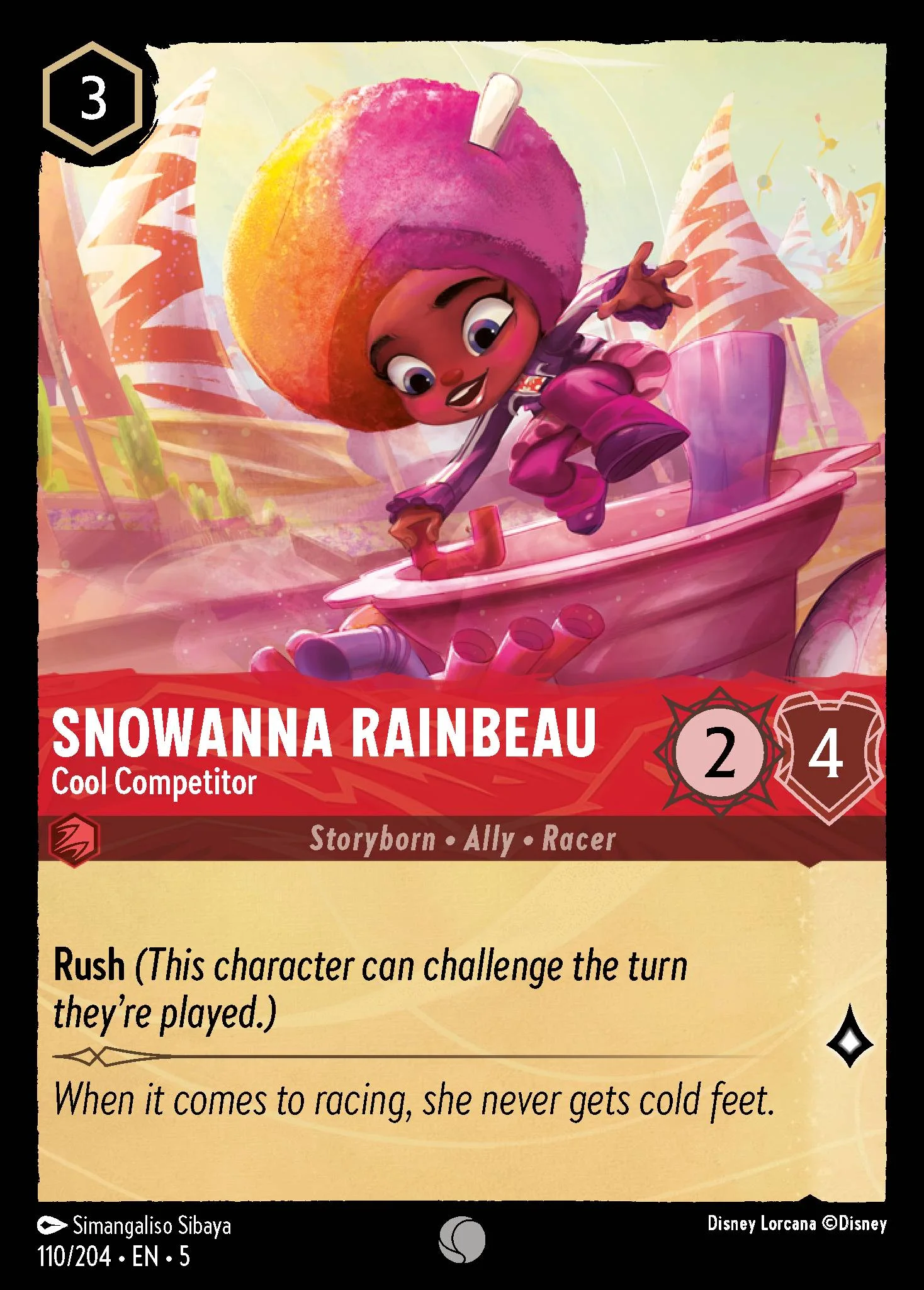 Snowanna Rainbeau - Cool Competitor 110/204 from Shimmering Skies