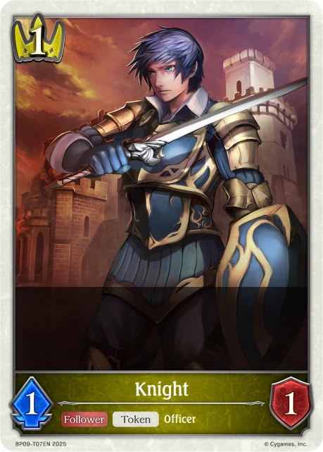 Knight BP09-T07EN Shadowverse: Evolve card