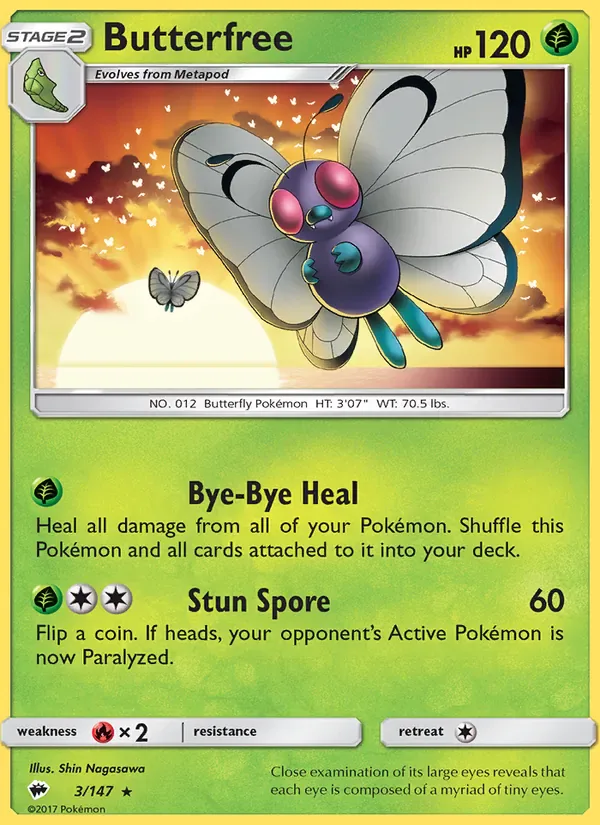 Butterfree 3/147 from Burning Shadows