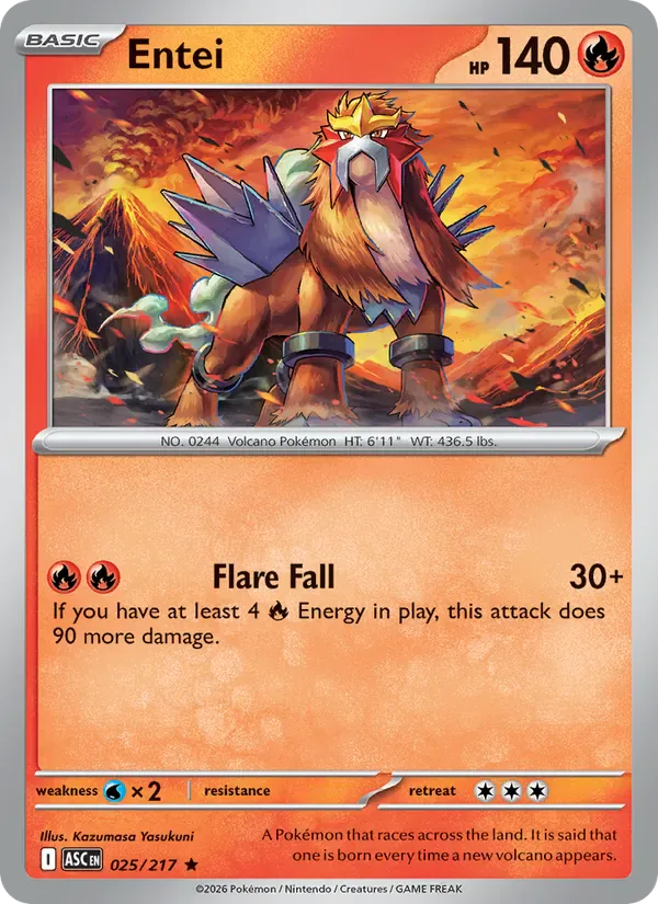 Entei 025/217 from Ascended Heroes