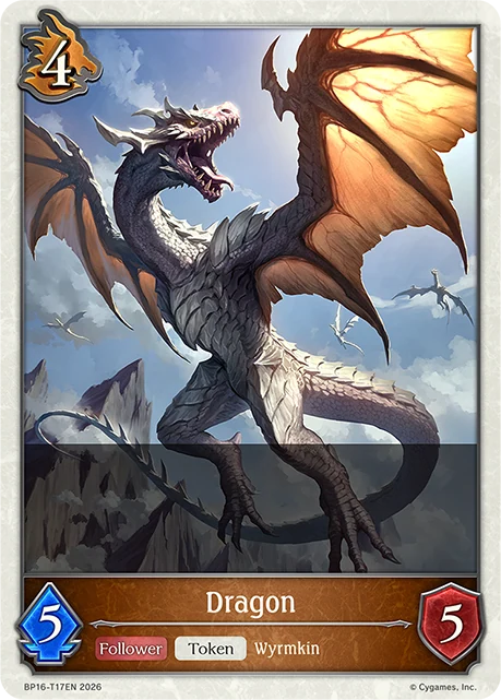 Dragon BP16-T17EN Shadowverse: Evolve card
