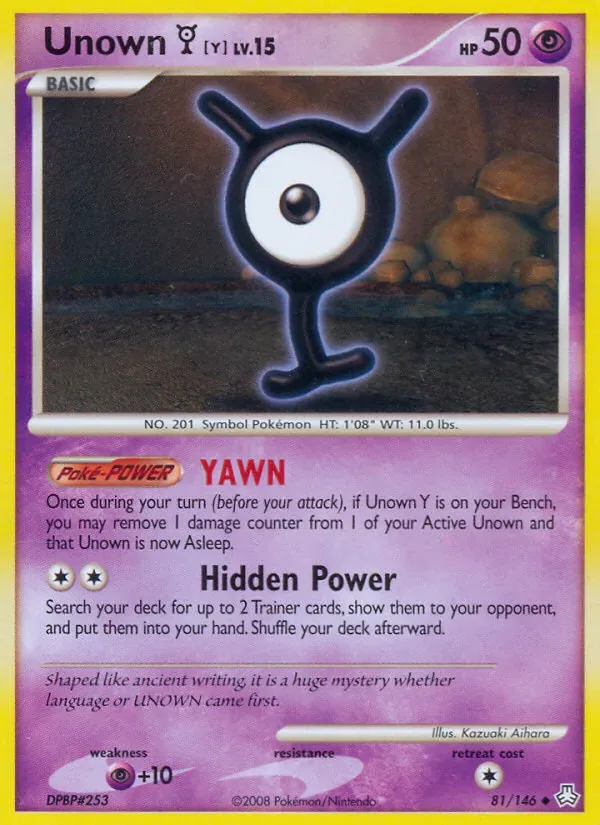 Unown Y 81/146 from Legends Awakened