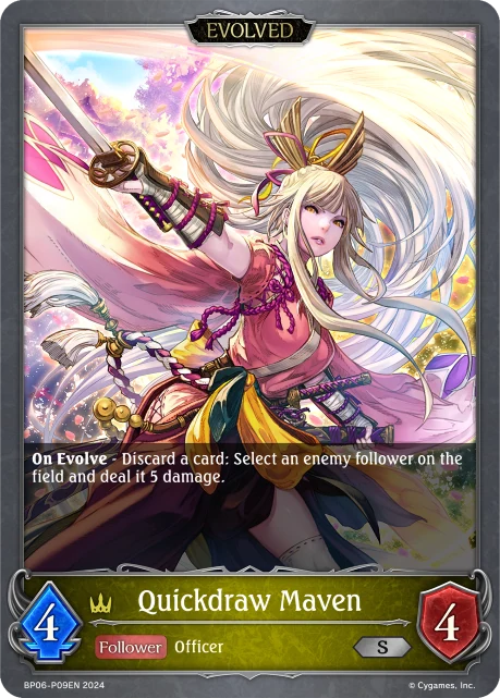 Quickdraw Maven BP06-P09EN Shadowverse: Evolve card