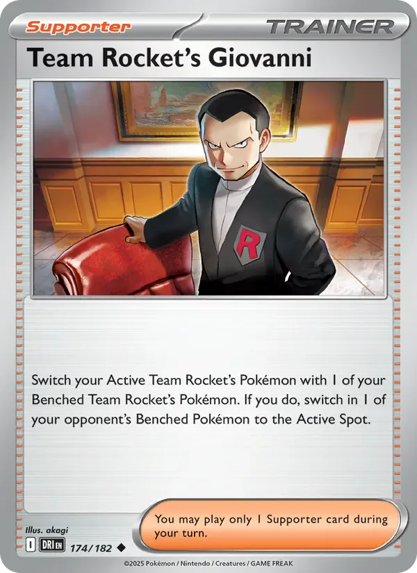 Team Rocket's Giovanni 174/182 from Destined Rivals